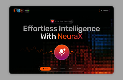 NeuraX - Web3 AI Landingpage Design ai crypto design landingpage ui ux web3 webdesign