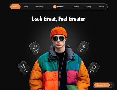 Buyvia – Modern & Minimal eCommerce Website UI Design branding clean ui design design ui illustration mobile app ui ui design uiux website