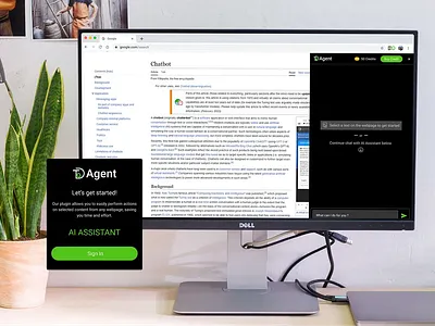 D Agent Chrome Extension ui