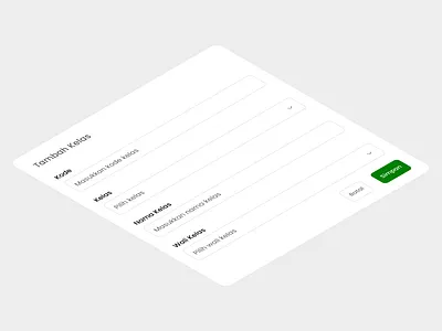 SIMAN – Add New Class cleandesign cleanui design siman ui uidesign webdesign