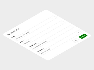 SIMAN – Add New Class cleandesign cleanui design siman ui uidesign webdesign