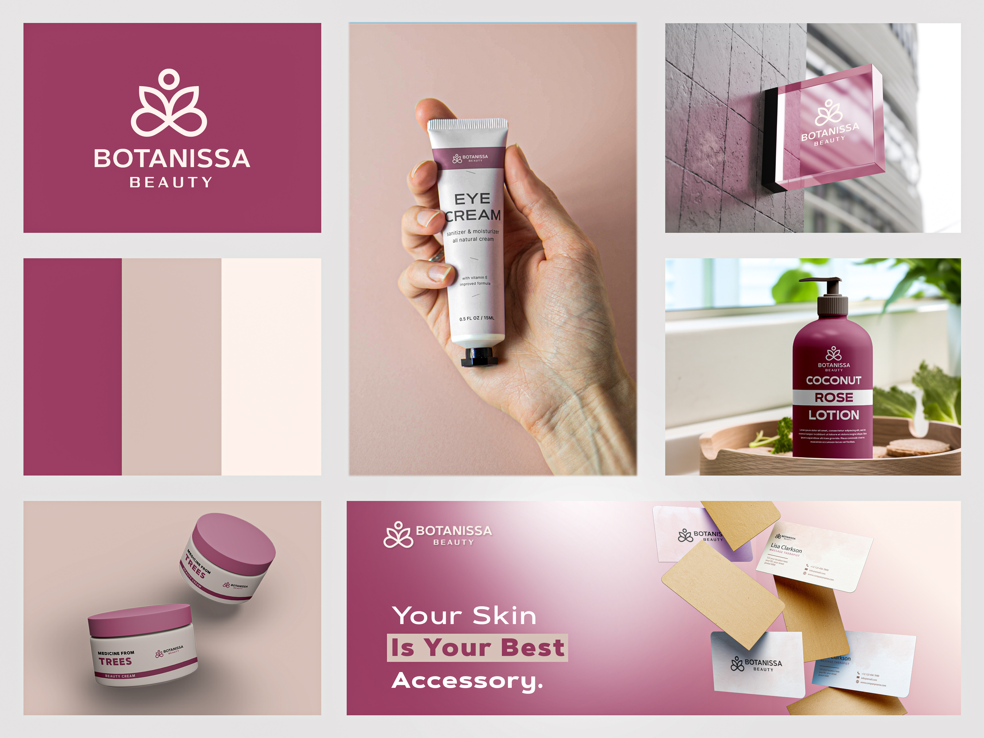 Beauty Logo & Brand Identity Design beauty logo brand identity design brand identy branding branding kit cosmetics logo design graphic design logo logo design luxury logo spa logo vector yoga logo