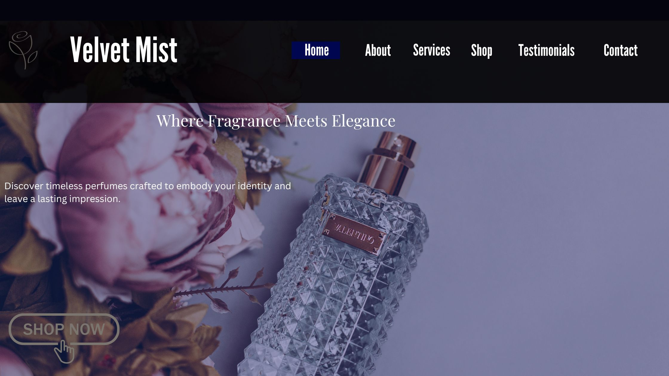 Example of A Minimal Professional Site Blog Banner