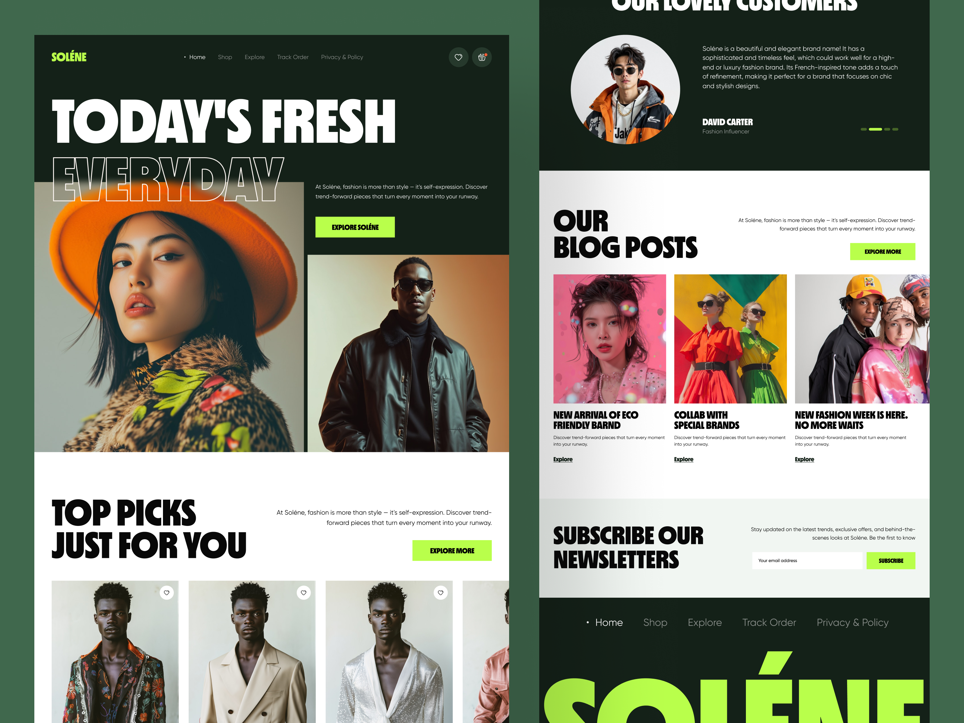 Example of Website Redesign