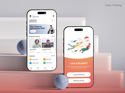Tutor Finding App | Discover The Right Tutor best app design course app e learning education website illustrations learning app design mobile learning mobile ui modern app ui netro netrosystems software agency study tutor app ui tutor website tutors uidesign webdesign