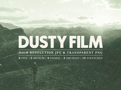 Dusty Film analog dirt dust film grain grit grunge noise overlay scratch stain texture