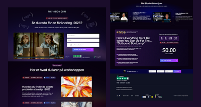 TVC Sales Funnel Website academy landing page clickfunnel coaching website conversion focused dribbble education funnel framer funnel builder high converting landing page design lead generation marketing funnel sales funnel uiux web design webflow