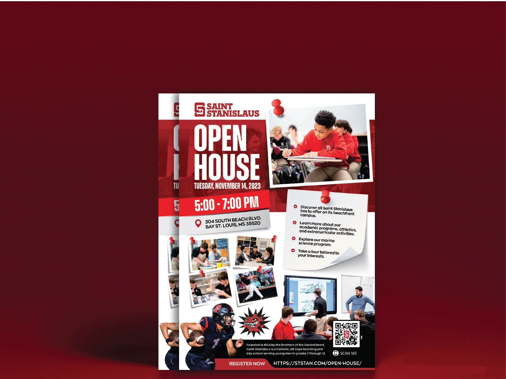 Saint Stanislaus Brochure Design 3d branding brochuredesign business logo design graphic design illustration ui
