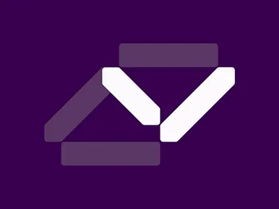 Geometric Identity with Bold Simplicity abstract branding bold shape brand concept clean composition corporate logo creative icon design system geometric identity graphic minimalism icon design identity mark logo mark minimal logo modern emblem purple palette tech branding vector symbol visual identity