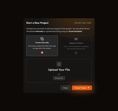 Dark UI, Light Intent. consept darkmode dashboardui modal ui ui design ux