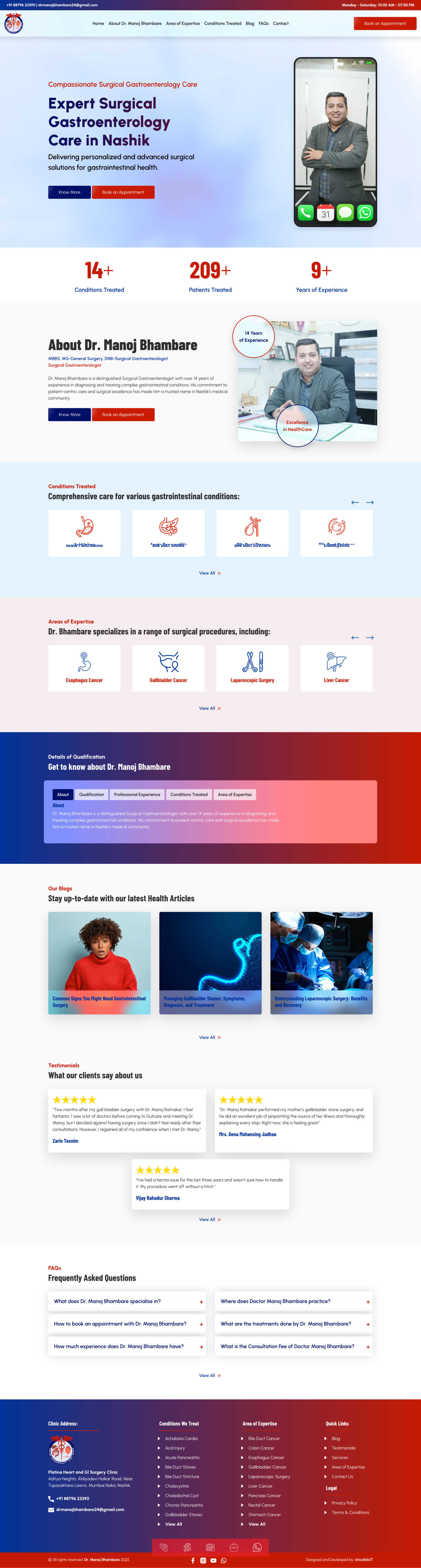 Dr. Manoj Bhambare branding custom php template design drupal custom theme graphic design illustration logo php custom template ui wordpress custom theme