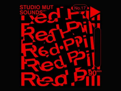 Studio Mut Sound Visual Poster abstract poster audio artwork bold composition circular motion creative direction design concept distorted type experimental design futuristic layout glitch style graphic intensity kinetic typography music visual sound visuals techno flyer underground culture visual identity visual noise