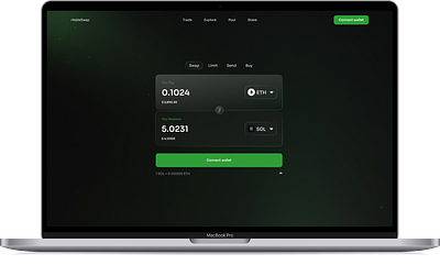 ribbleswap interface crypto swap ui ux web3