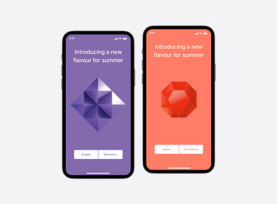 New Summer Flavour App design app design design figma interaction design mobile design product design ui uiux ux