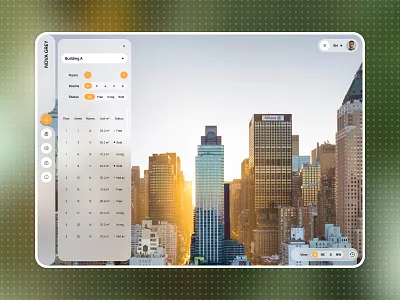SaaS Web Application for Building Companies - Home page b2b building clean company glassmorphism platform saas saas design ui user experience user interface ux