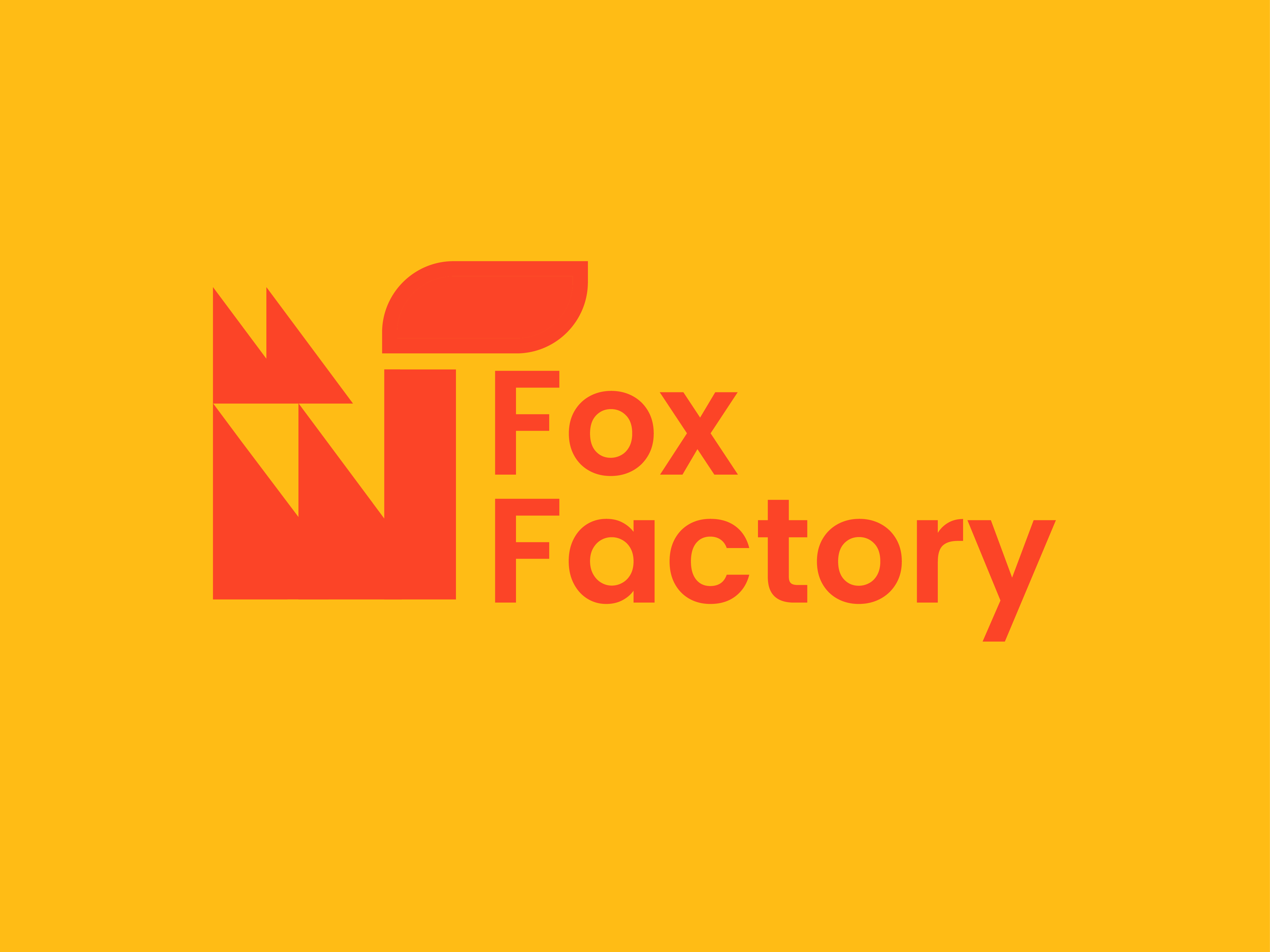 fox factory animal animal logo branding factory factory logo fox fox logo modern logo negative space