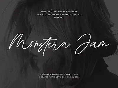 Monstera Signature Font branding canva canva font commercial use cricut font cursive font digital font graphic design handwriting handwriting font handwritten font logo font magazine modern font signature font website wedding font