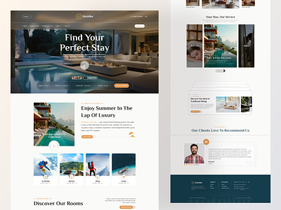 Hotel Booking Website Design hotellandingpage hotelux hotelwebsite luxuryhotel modernhoteldesign travelwebsite uiuxdesign
