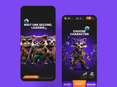 AR WEB3 - Play to Earn Game ar crypto design game interface play2earn ui