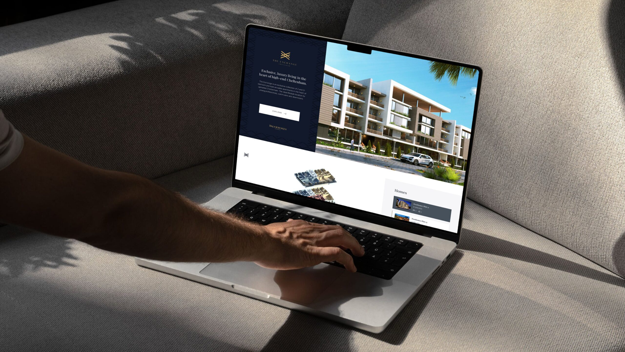 Example of Luxury Propery Development Branding + UX