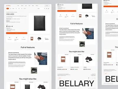 E-commerce wallet product listing page branding design ecommerce graphic design homepage illustration listing page logo motion graphics product product listing page product page ui uiux ux vector wabesite wallet