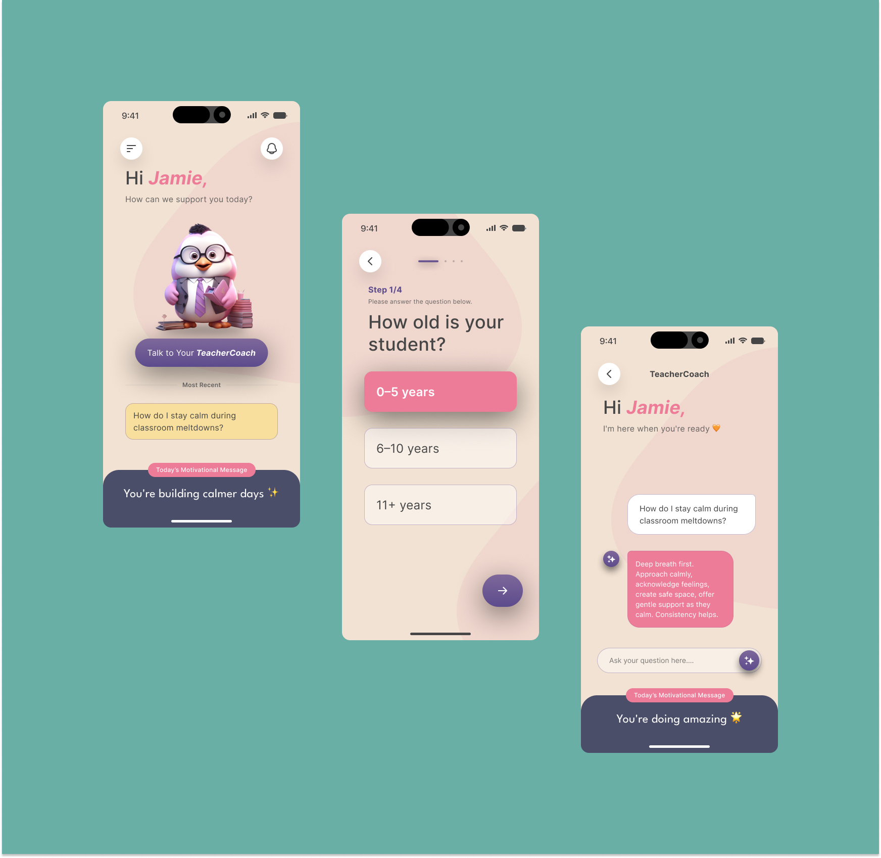 Happy Teacher App android android app app application design figma ios ios app material design mobile mobile app mobile application ui ui design ux ux design uxui uxui design