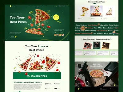 🍕 FreshSlice - Pizza Website Design cleanui creativeui figmadesign foodappdesign fooddeliveryui landingpagedesign moderndesign orderingappui pizzalovers pizzawebsite restaurantwebsite uidesigner uiuxdesign uxinspiration