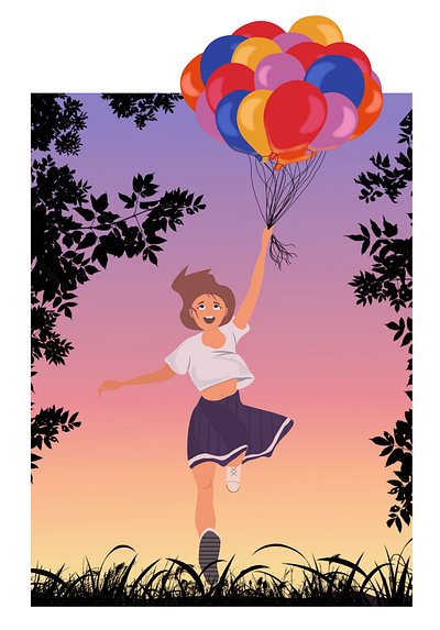Сила радости (The power of Joy) illustration vector