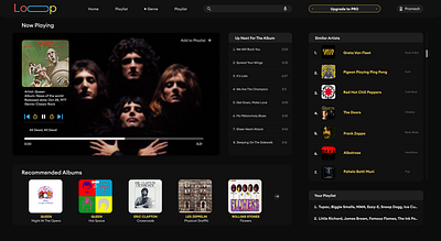 Music Streamming Application application best design color design figma interface music ui uiux ux