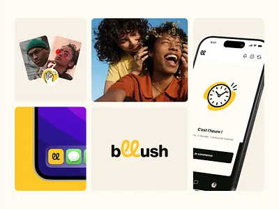 Bllush Datting app - Brand & UX Design app brand design branding bright datting design fun graphic design inspiration logo mobile product ui ux
