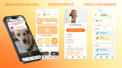 Pawcare Application - Pet Management Platform AI, Vet, Education app application branding care design graphic design illustration logo mobile paw pawcare pet ui vet veterinary