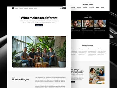 Xperience ui kit - About us design designsystem figma figmauikit landing page responsive startup ui uikit web webdesignuikit website websiteuikit webuikit xperience