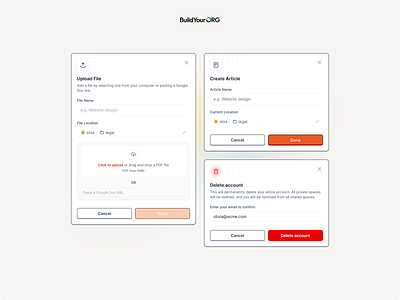 Pop-up UI Design pop up product design saas ui ux