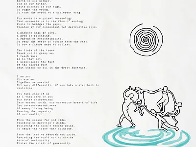 Poetry sample and design: "A rhythm of responsibility"