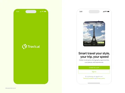 Travls Mobile App Splash Screen and Onboarding create account hospitality mobile app onboarding sign in sign up splash screen travel travls