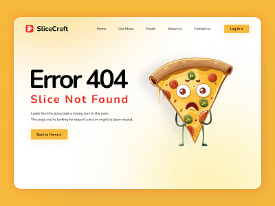 Creative 404 Error Page Design | DailyUI – Day 008 404 404page 404pagedesign dailyui designchallenge errorpage figmadesign interactiondesign pizzawebsite productdesign uidesign uiinspiration uiux userexperience userinterface uxdesign uxui visualdesign webdesign websitedesign