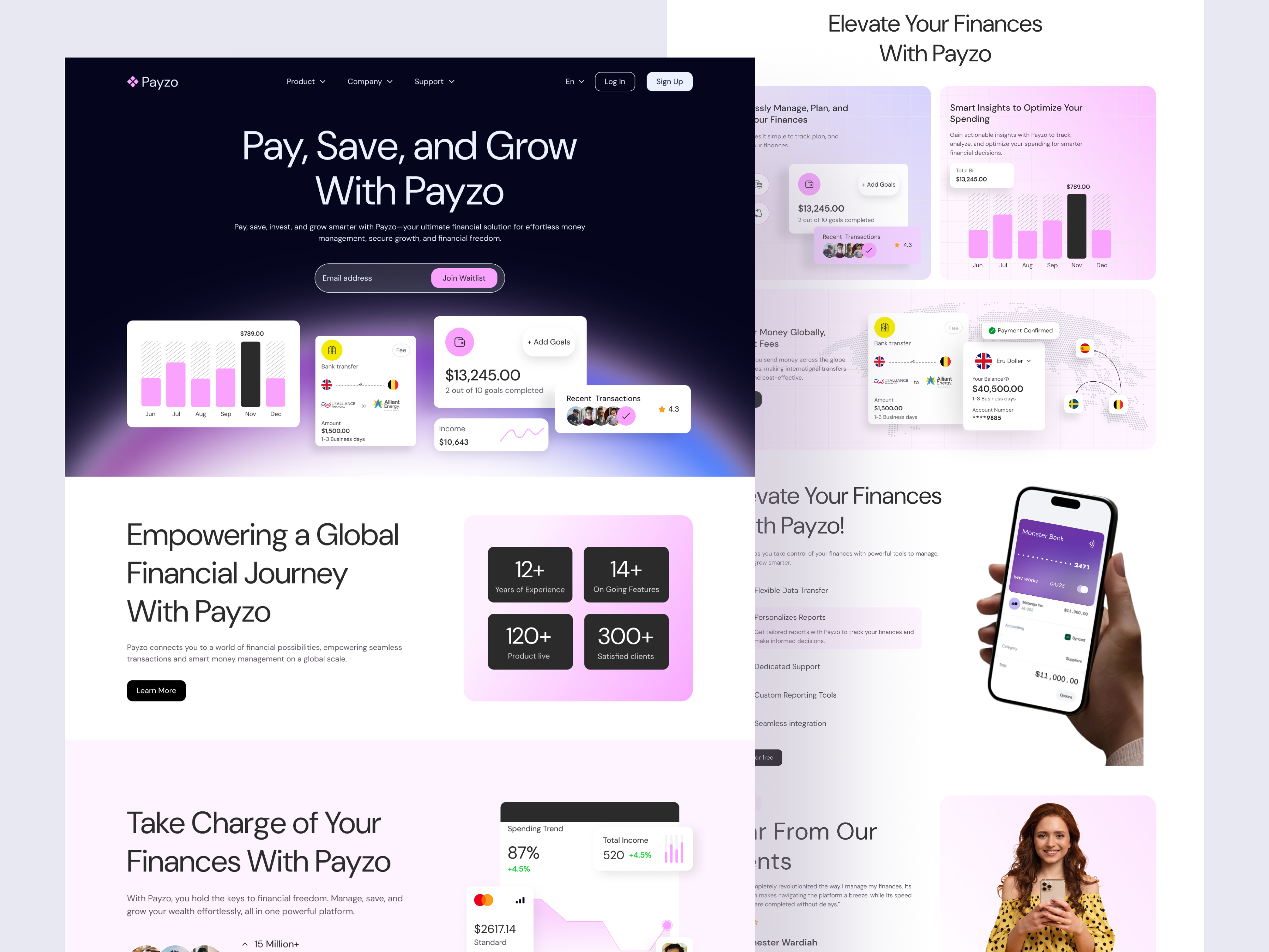 Example of Website / Landing Page Design