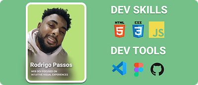 DEV PROFILE BANNER animation app branding design dev frontend graphic design icon illustration logo minimal typography ui ux vector web web dev webdesigner website