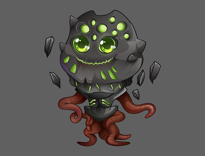 Cibi Dungeon Dragon Monster anime cartoon character design chibi digitalart dungeon and dragon fanart fantasy kawai