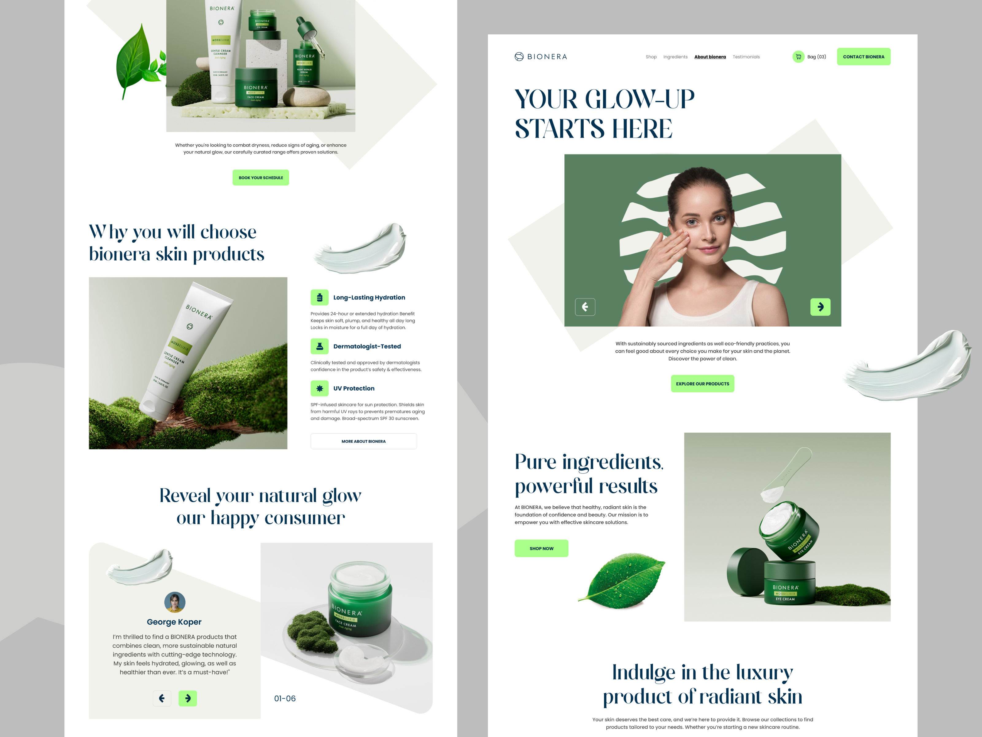 Example of Ecommerce Website Design (10 Pages)