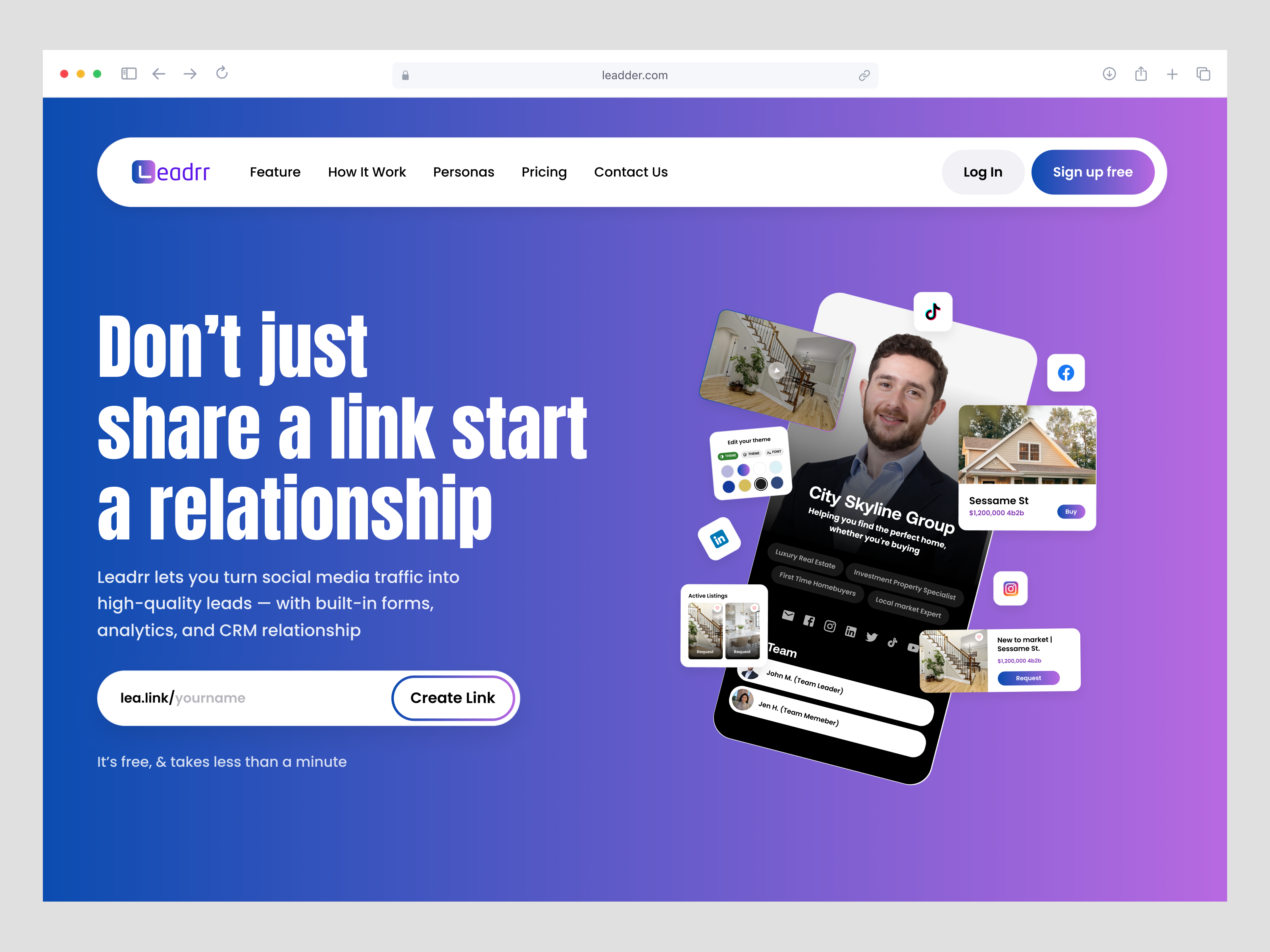 Example of Landing Page Design + Development