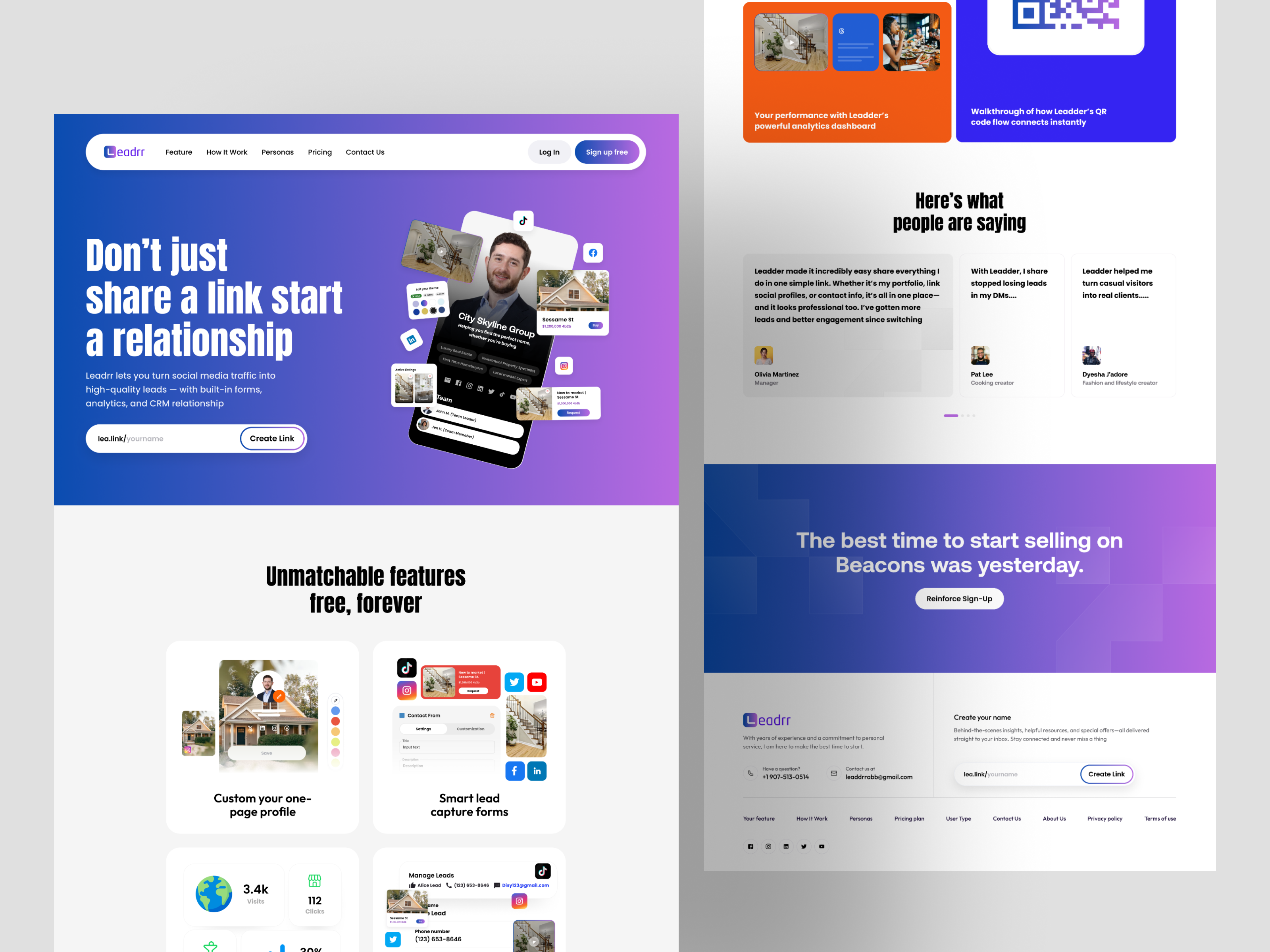 Example of Web App Design – Responsive Saa S UI/UX