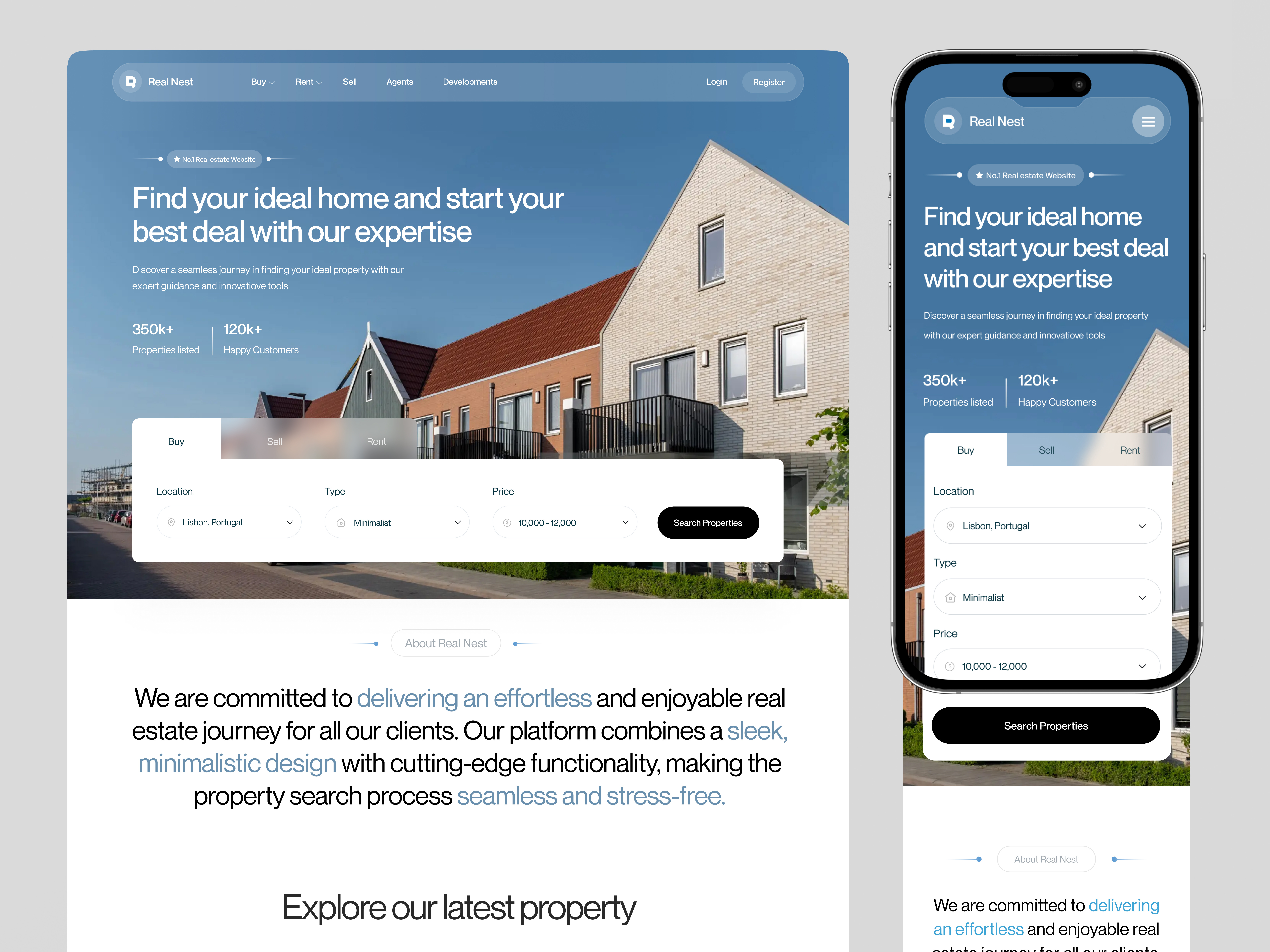 Example of Real Estate Landing Page