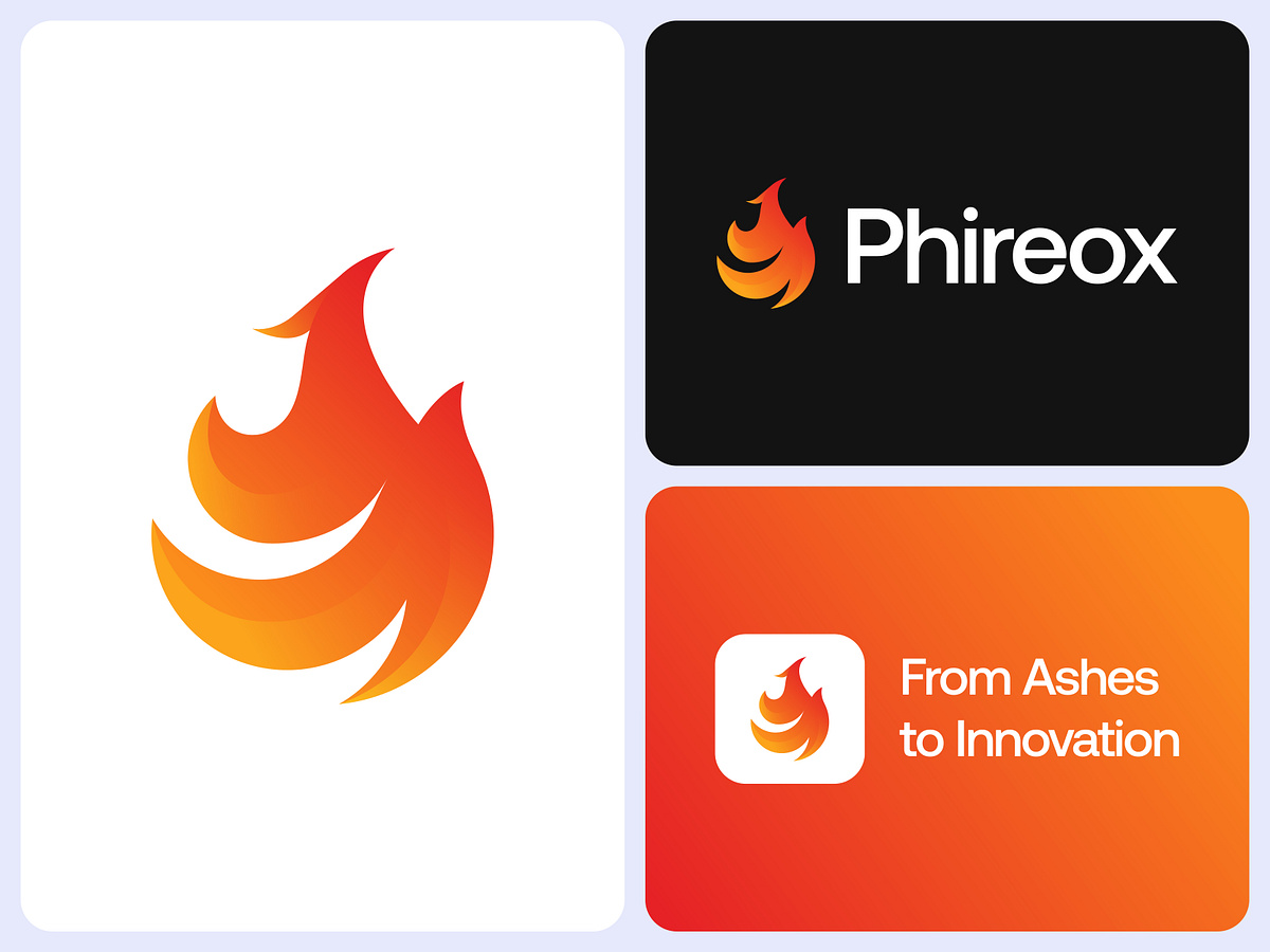 Modern, Creative, Abstract Phoenix Logo Design