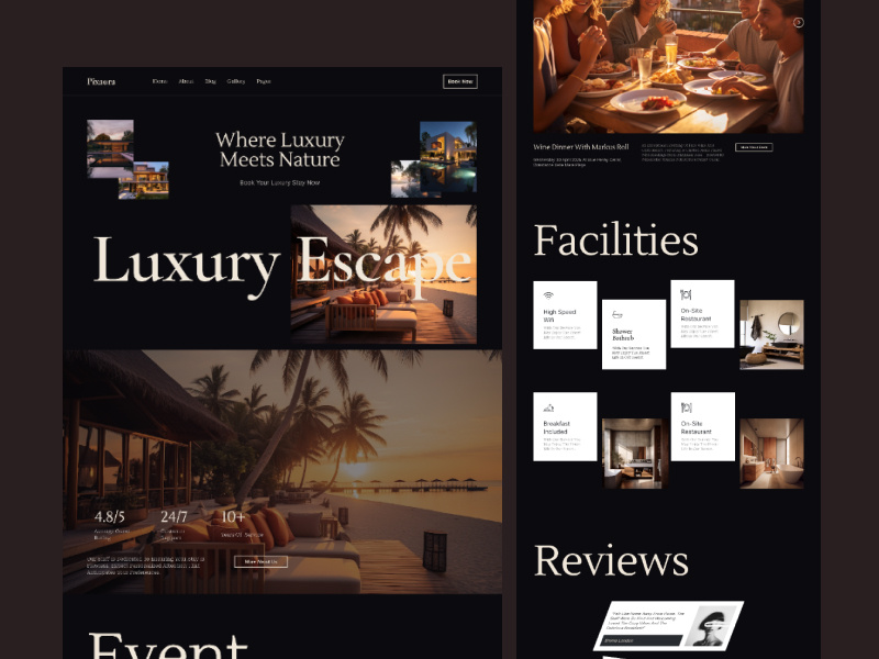 Hotel Booking website homepage hotel booking website hotel booking web ui hotel ui modern hotel website design modern hotelbooking website