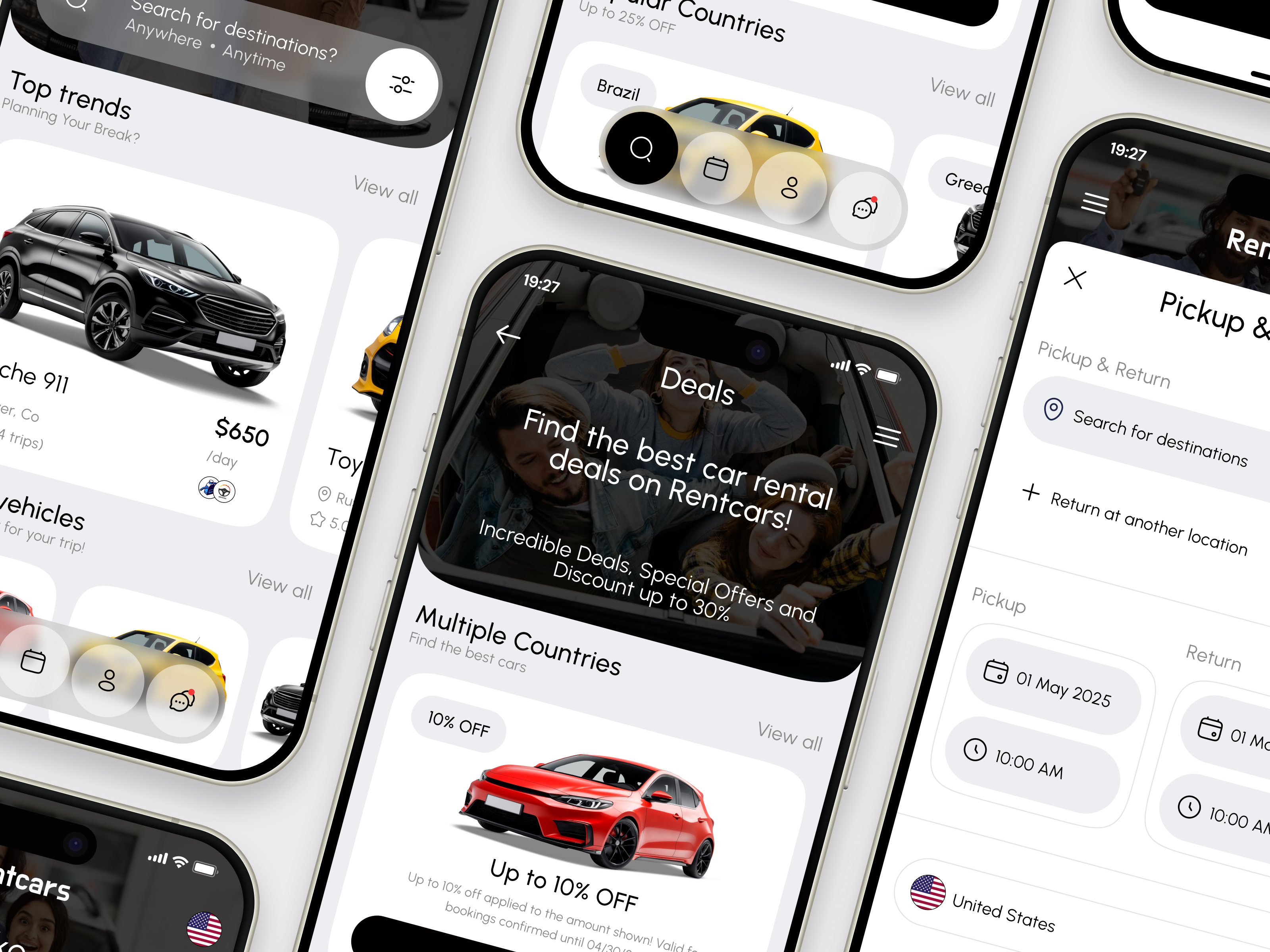 Car Rental Mobile App - UI/UX Design by Shasanko Creations on Dribbble