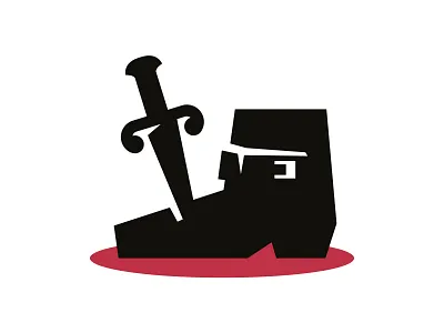 Knife And Shoe Logo blood boot buy knife logo logos logotype modern sale shoe