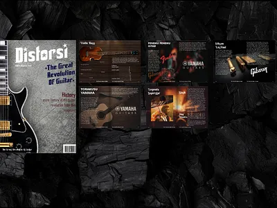 Distortion magazine guitars 3d accoustic animation branding distortion fender gibseon graphic design great guitar issue logo magazine majalah motion graphics music musical revolution ui wareframe