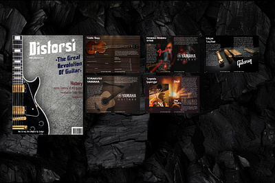 Distortion magazine guitars 3d accoustic animation branding distortion fender gibseon graphic design great guitar issue logo magazine majalah motion graphics music musical revolution ui wareframe