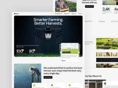 Panen - Agriculture Technology Platform agriculture design figma landing page shots ui ui design web web design